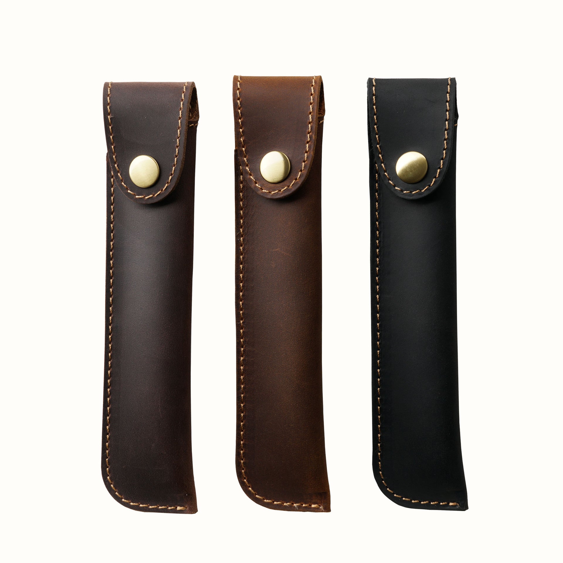 Wholesale Vintage Handmade Top Layer Cowhide Creative Pencil Case